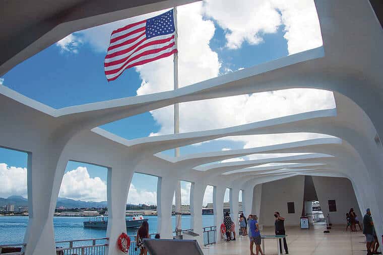 Inside the USS Arizona Memorial. (Photo: Star-Advertiser)