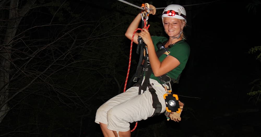 Night Zipline Adventure + Campfire S’Mores