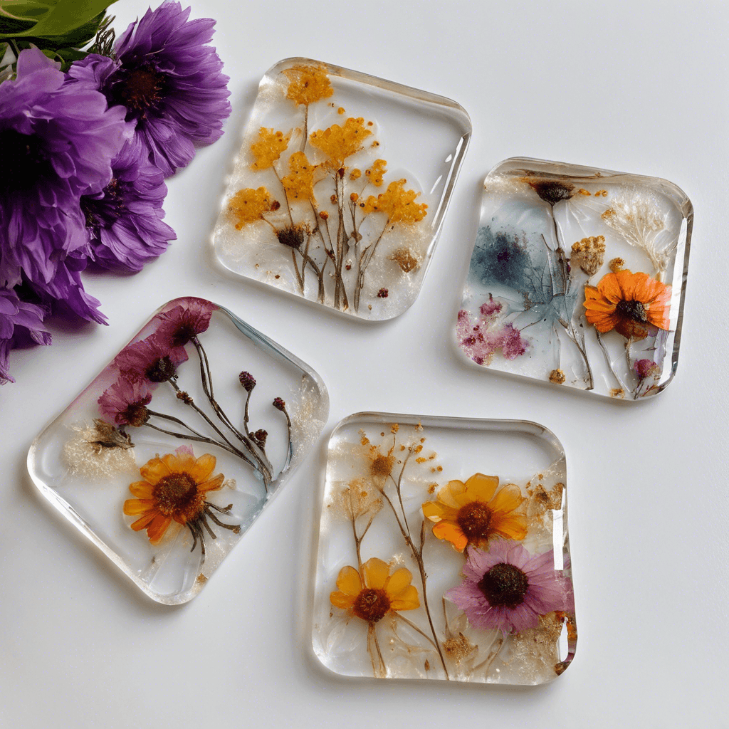 Epoxy Resin Coaster Set Class
