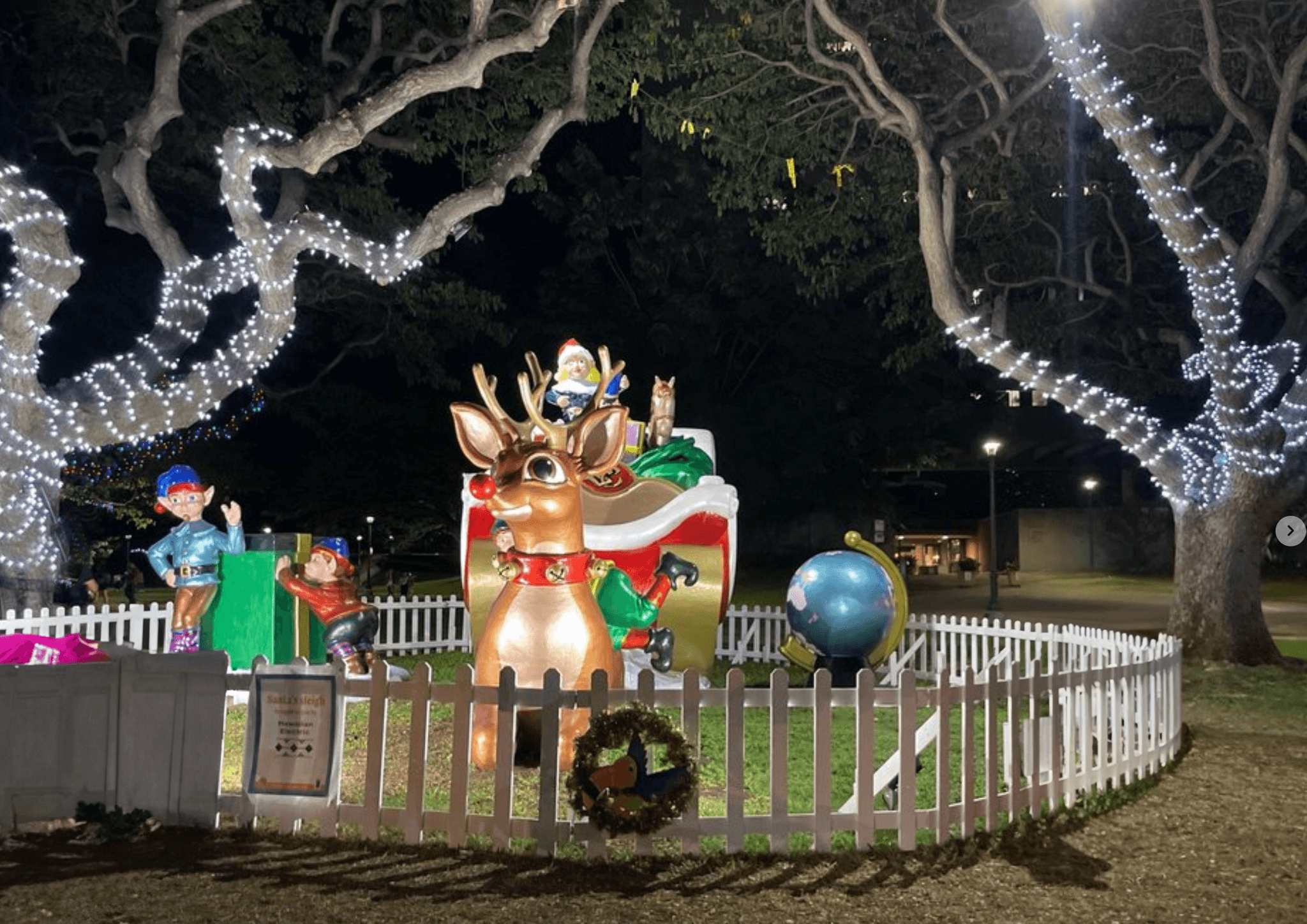 Hawaii Christmas Trolley - Honolulu City Lights