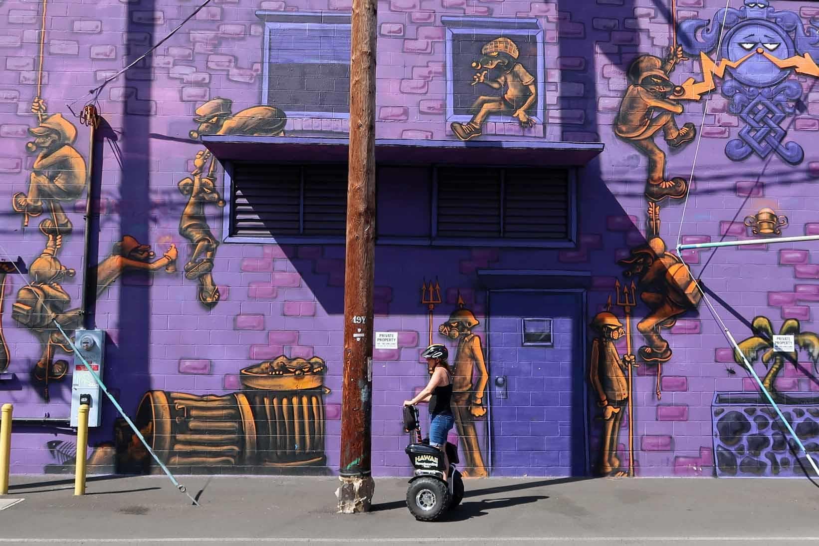 Waikiki Hoverboarding "Street Art & Waterfront" Tour- Kaka'ako, Ala Moana & Magic Island!