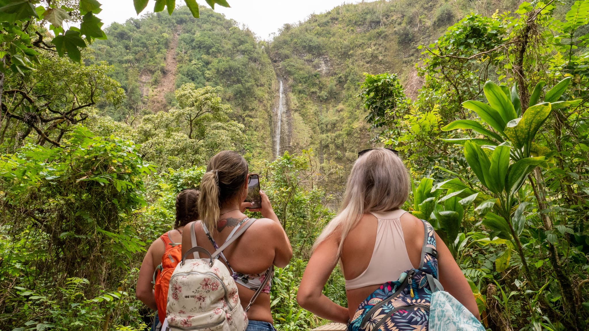 Waimoku Falls at Pipiwai Trail Hiking Adventure