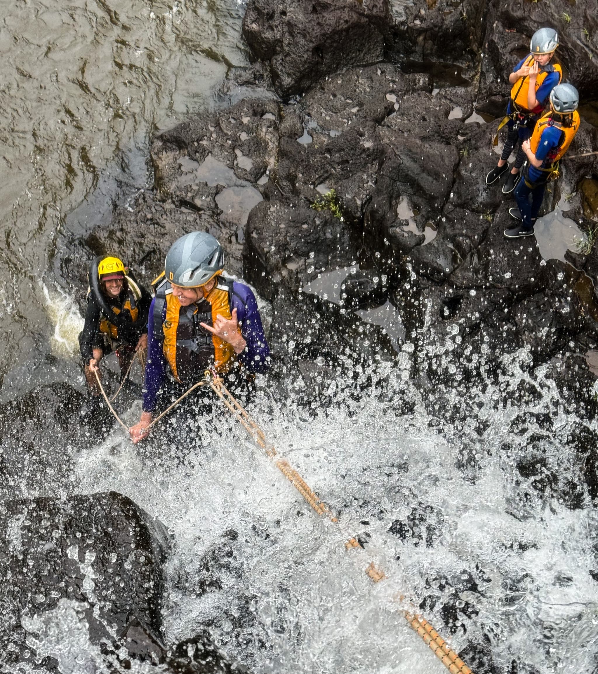 Umauma Triple-Tier Waterfall Rappel and River Tour