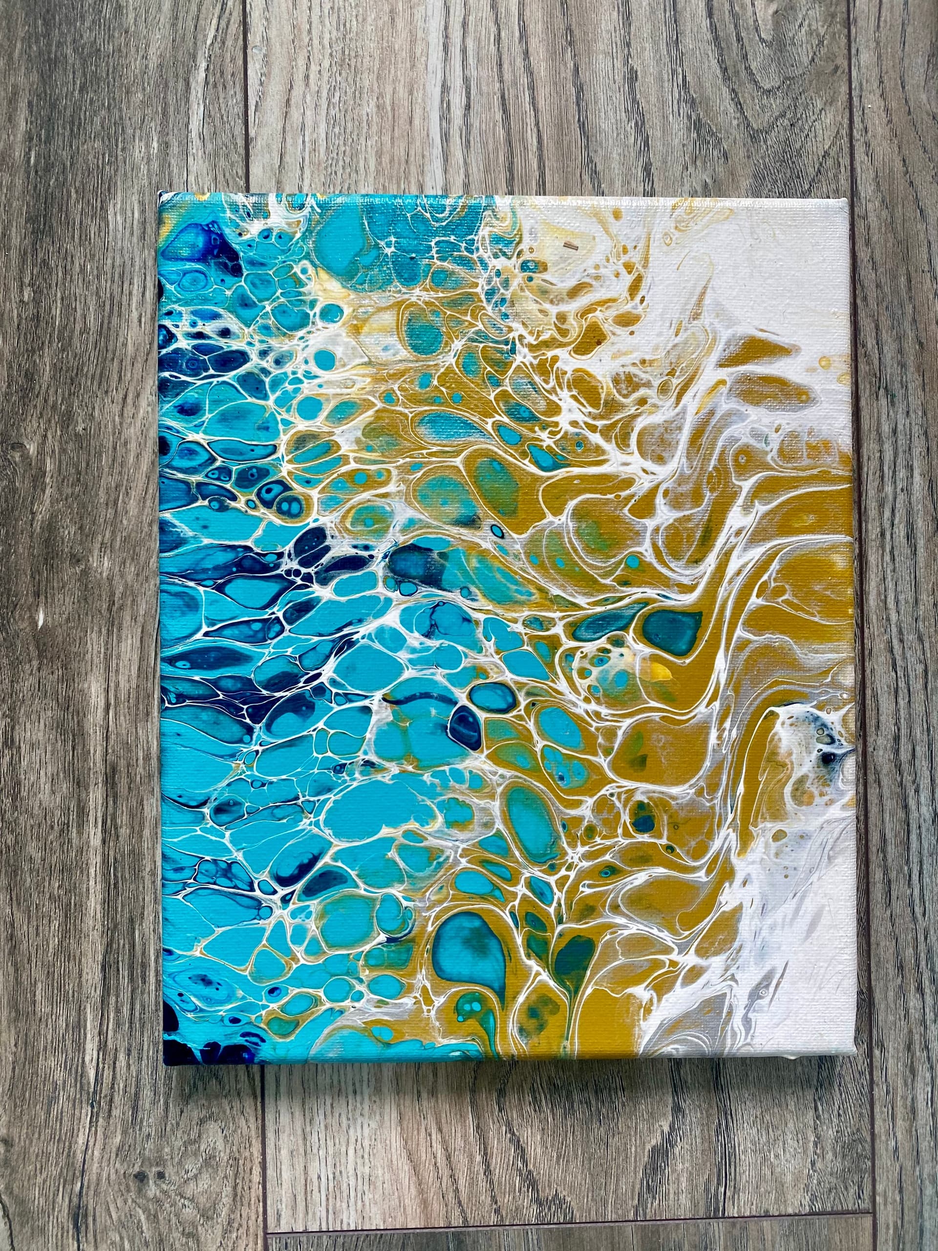 Fluid Acrylic Pour Class • 2 canvases 2 styles