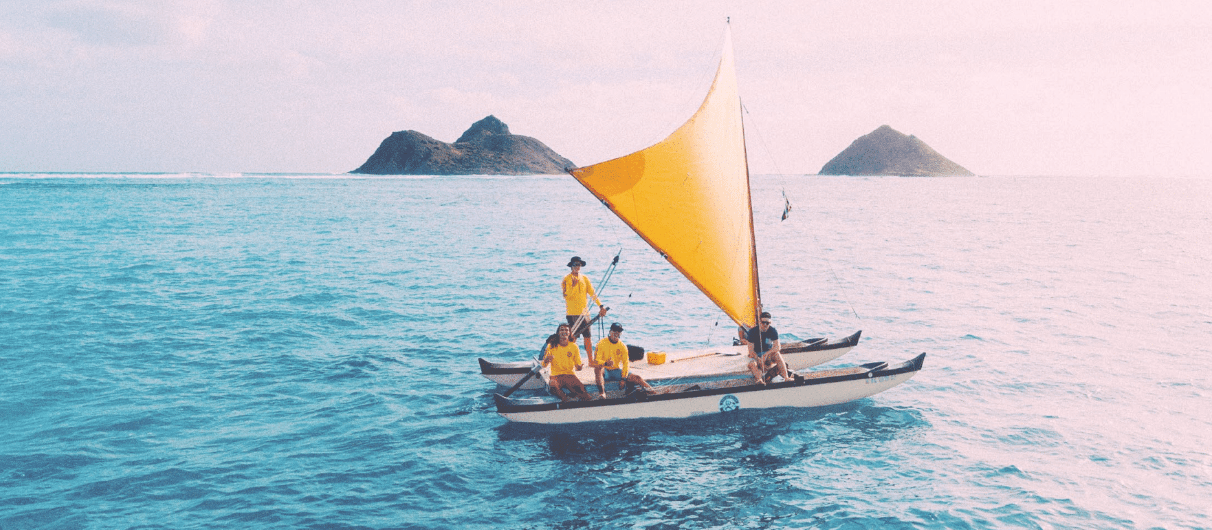 Huaka'i Waʻa Pe’a (Hawaiian Sailing Canoe)