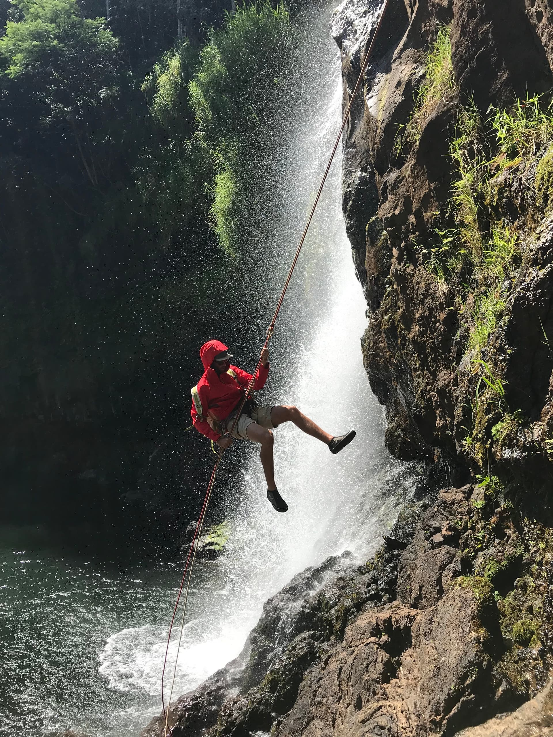 Group Waterfall Rappelling Adventure