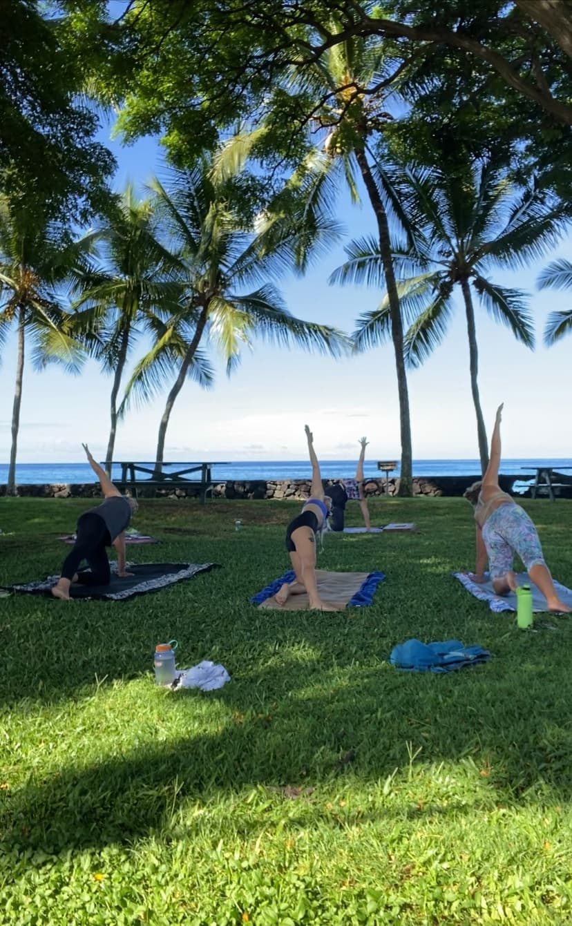 Yin Yoga with Angela at Pahoehoe Beach