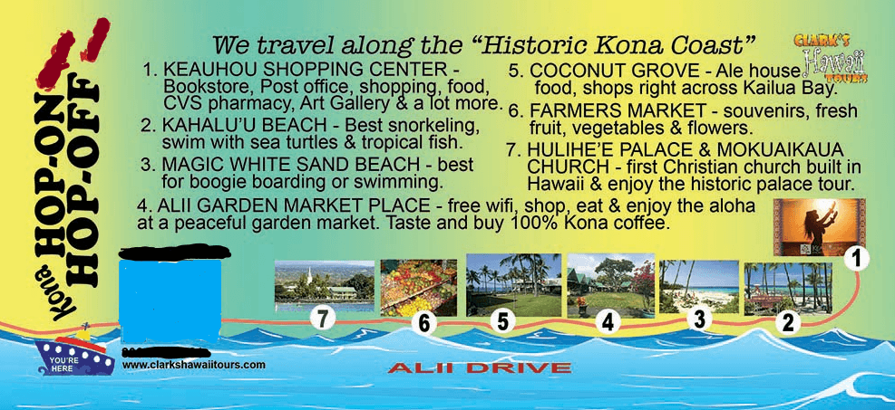 KONA - Hop-On Hop-Off Tour