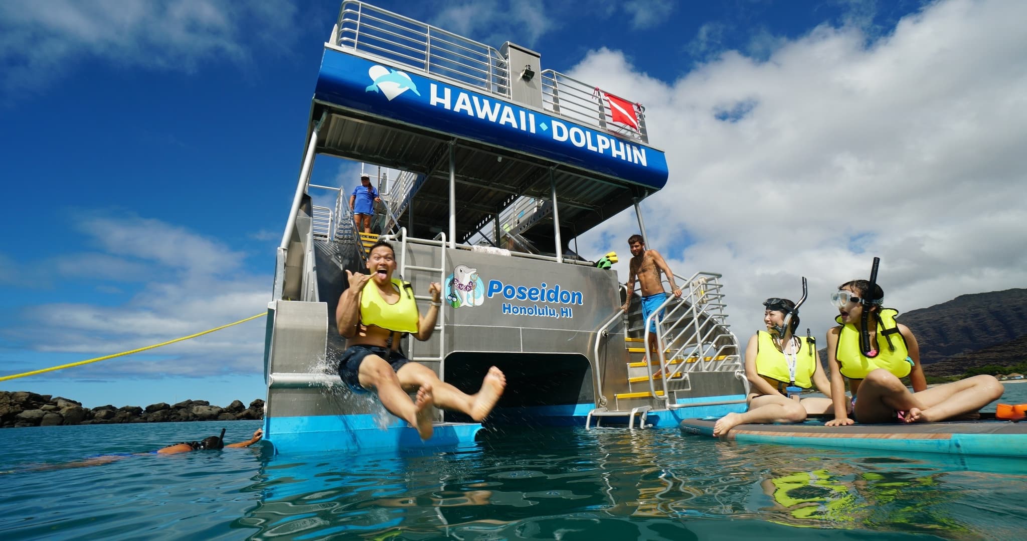 Catamaran Swim with Dolphins