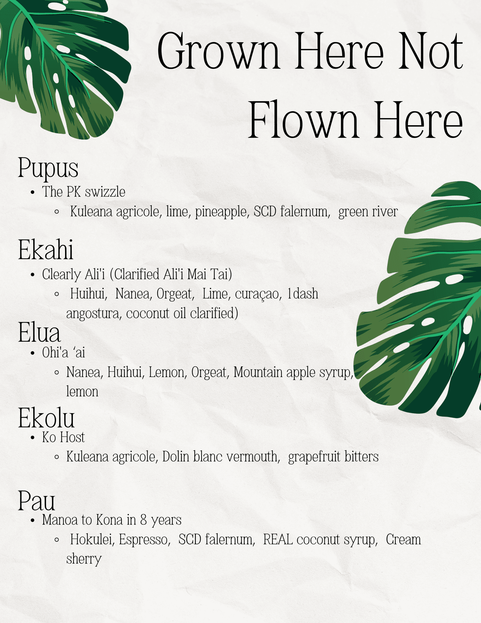 Grown Here Not Flown Here