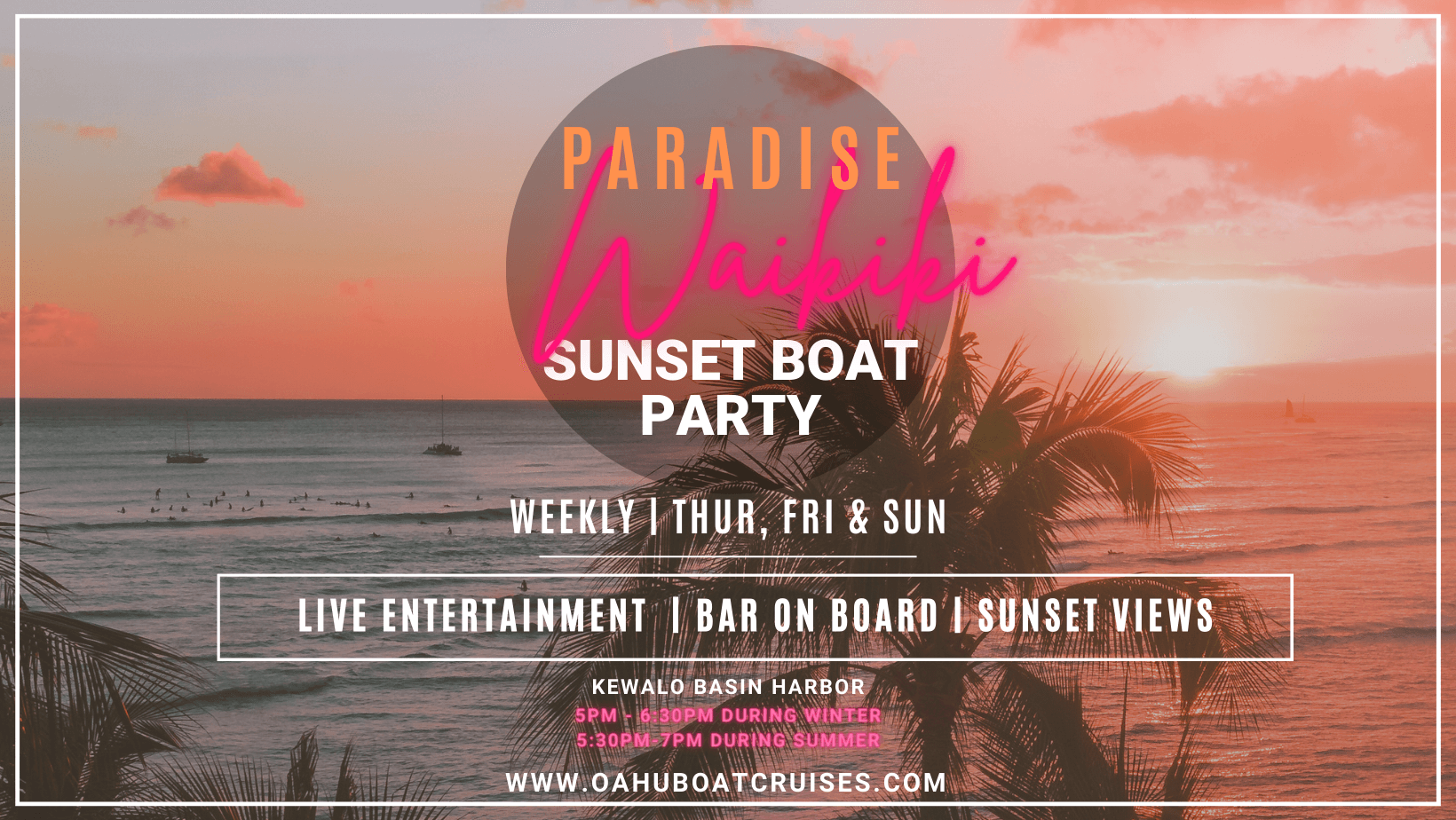 Paradise Waikiki Sunset Cruise
