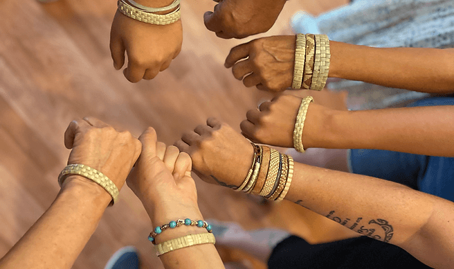 Lauhala Bracelet Weaving Craft Class
