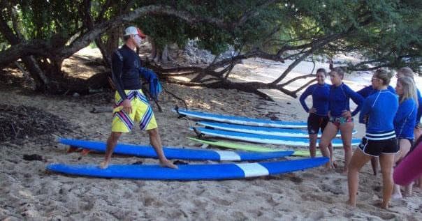 3 to 5 Students Minimum Group Surf Lessons