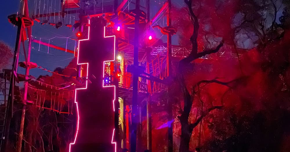 Night Ninja Adventure Course  + Campfire S’Mores