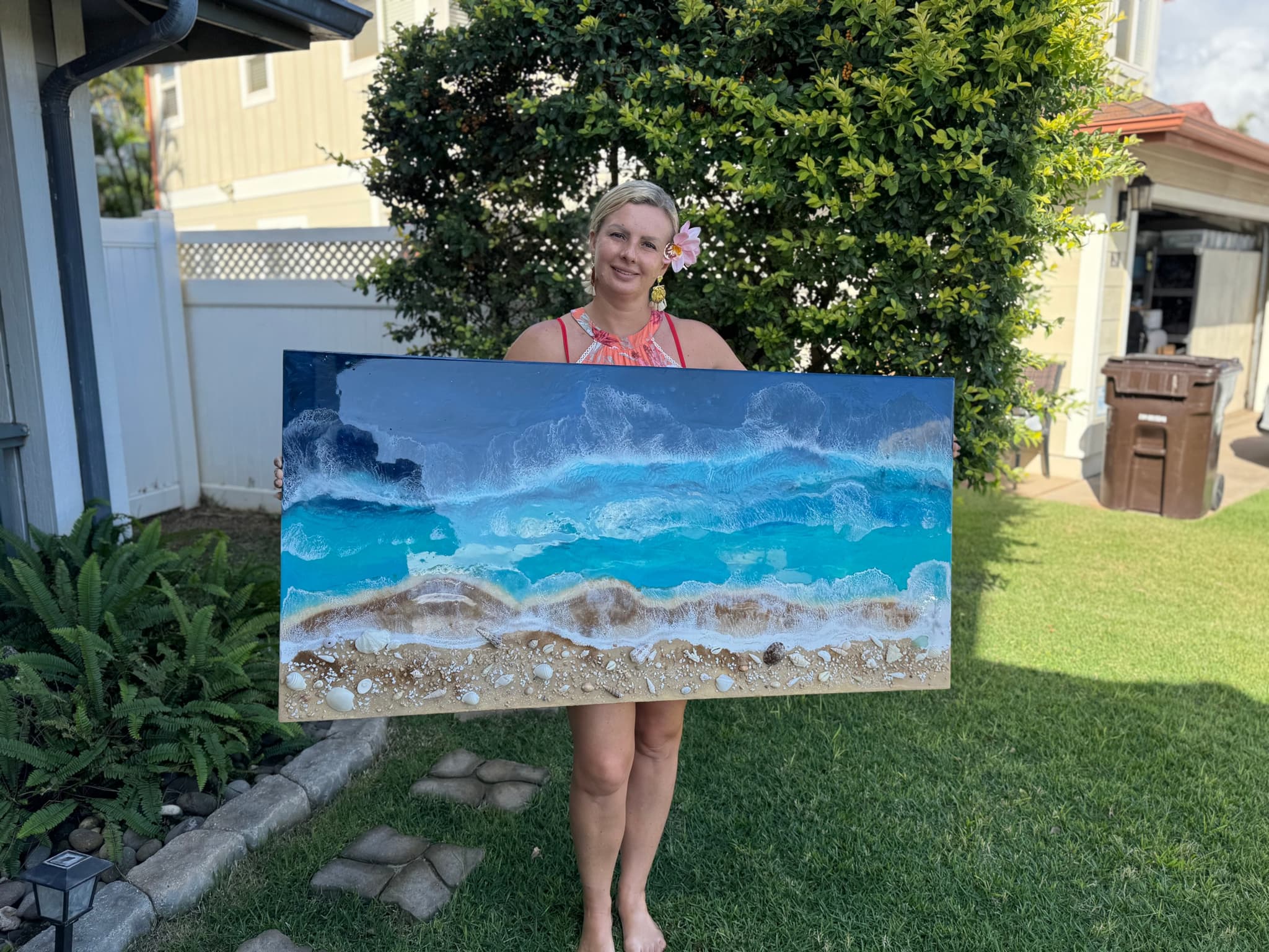 Ocean-Inspired Epoxy Resin Large Painting Workshop.