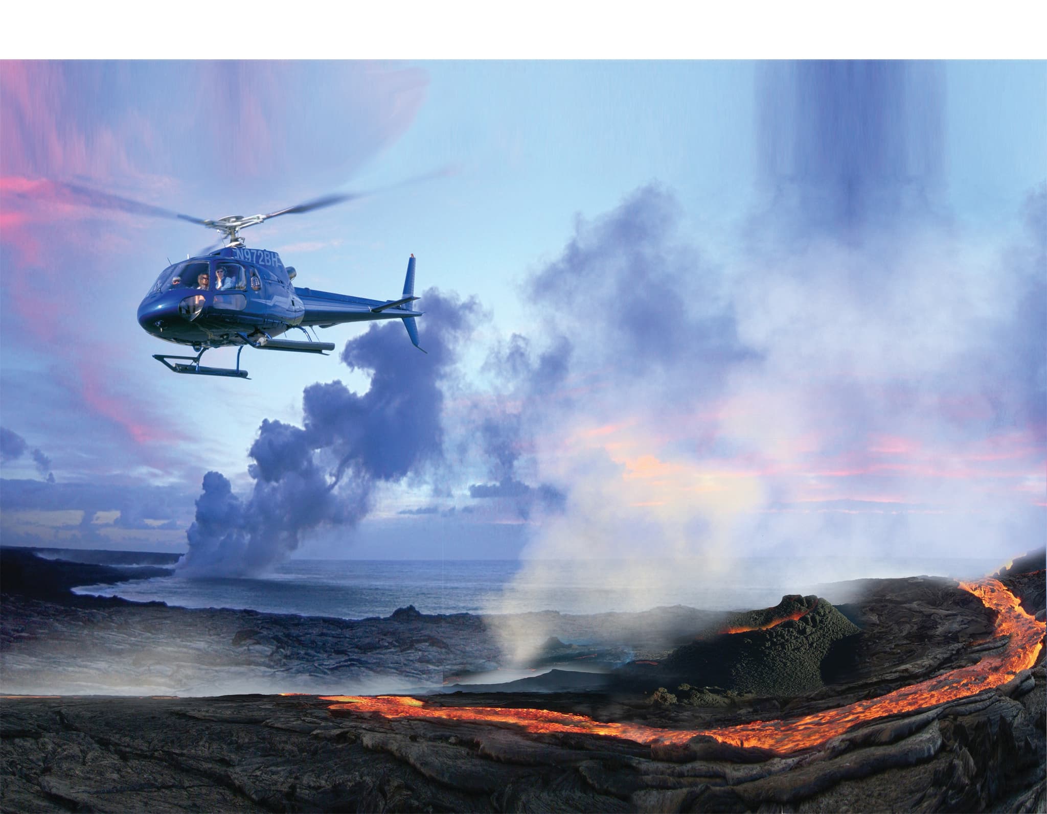 Volcano Adventure Tour from Hilo with Helicopter (H2H)