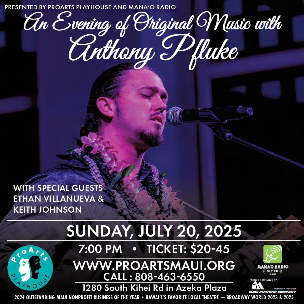 An Evening of Original Music with Anthony Pfluke