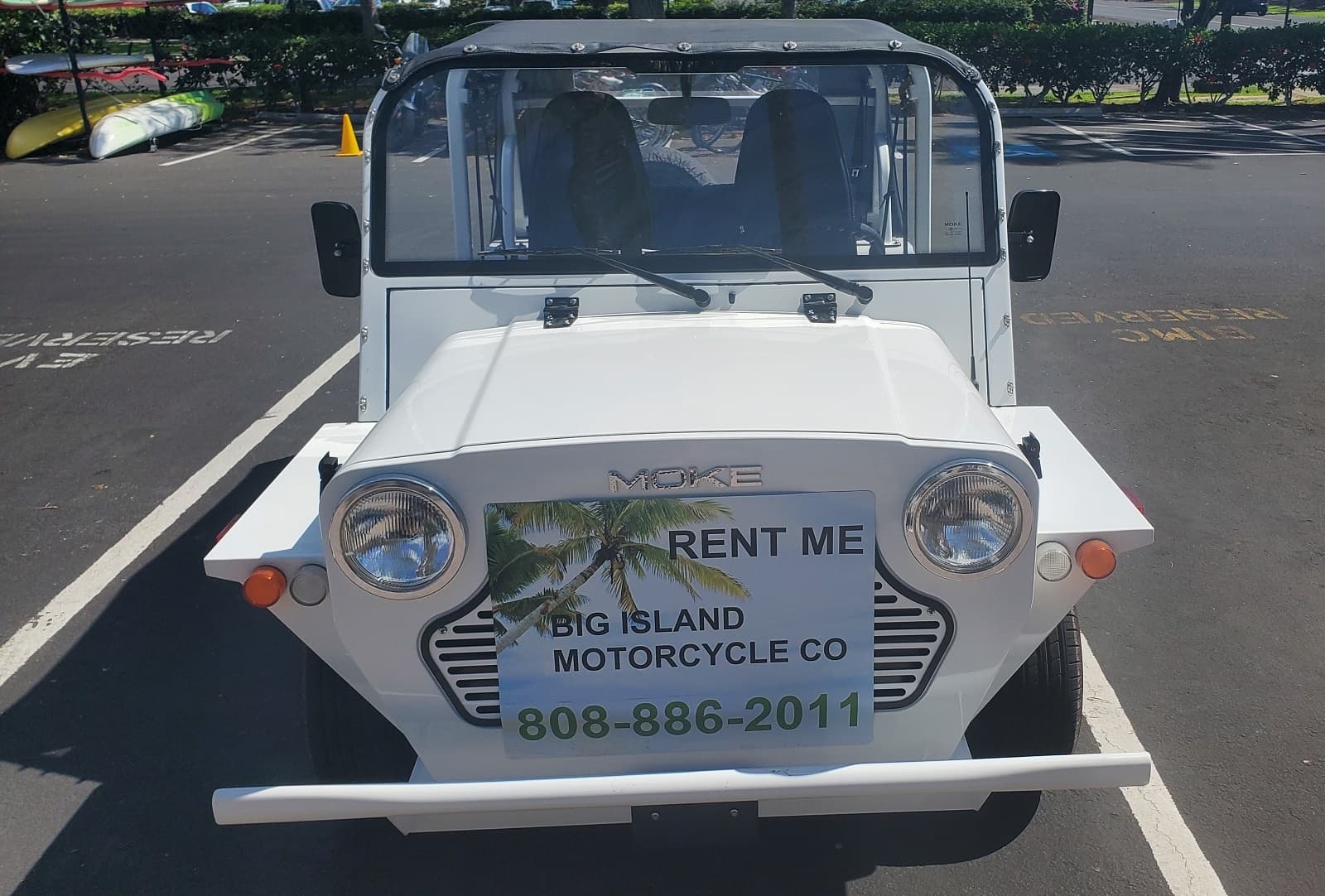 Moke Electric Vehicle: Allowed only in WAIKOLOA RESORT. Top Speed 28mph