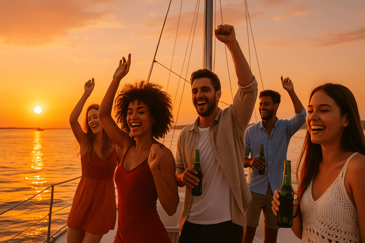 Groupon: Disco Sunset Party Cruise – DJ, Trampoline, BYOB & 2 Cocktails (18+)
