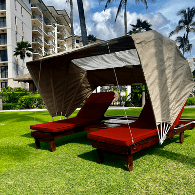 Sun Bed with Cabana (Honu)