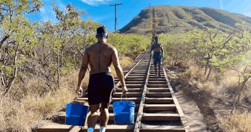 Koko Crater Stairs and Crater Rim