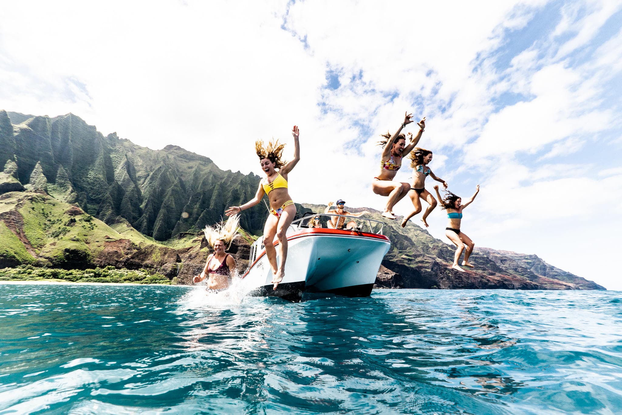 Na Pali Coast Tour on the Makana (up to 12 passengers)