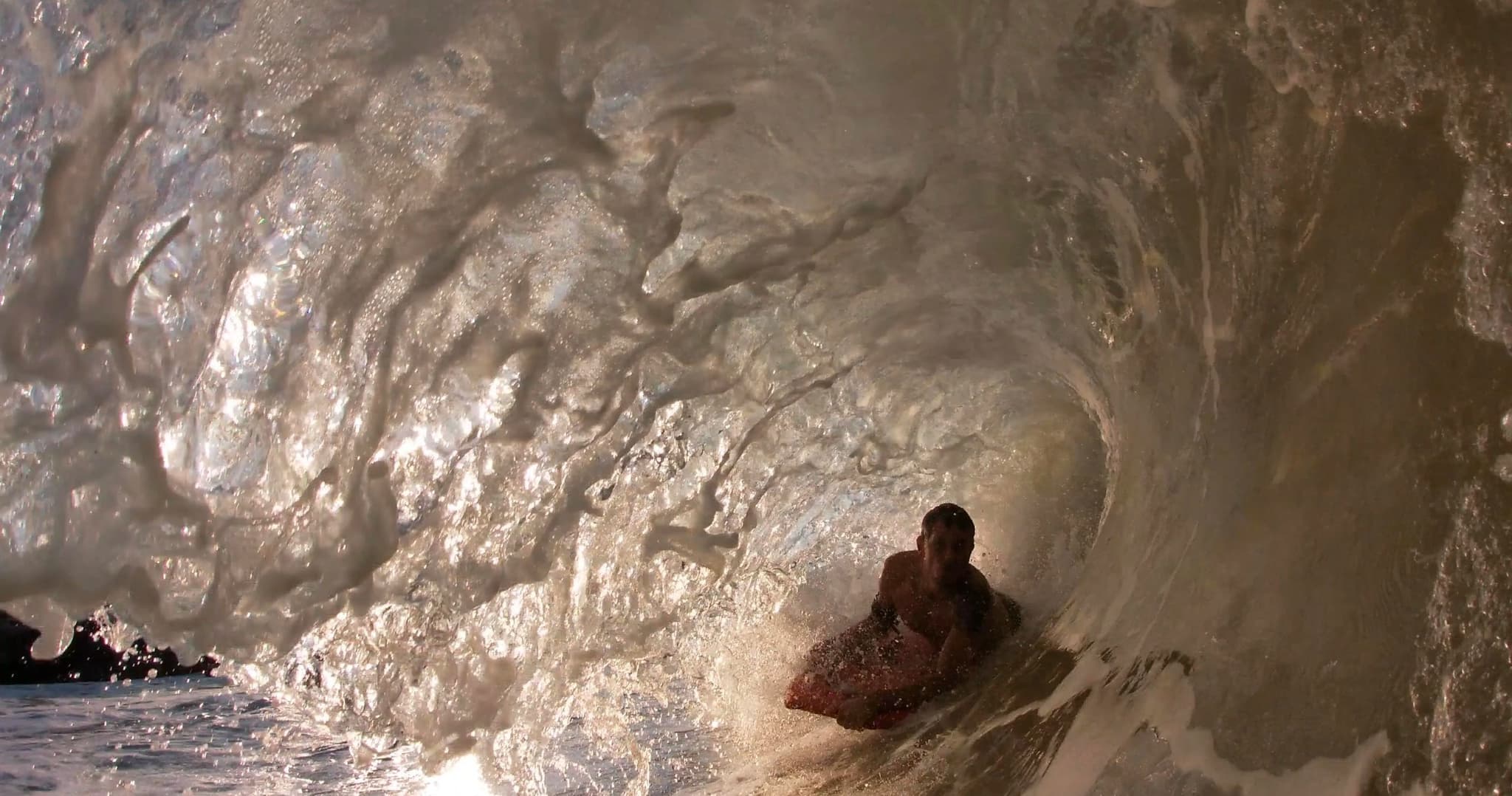 Bodyboard at Magic Sands