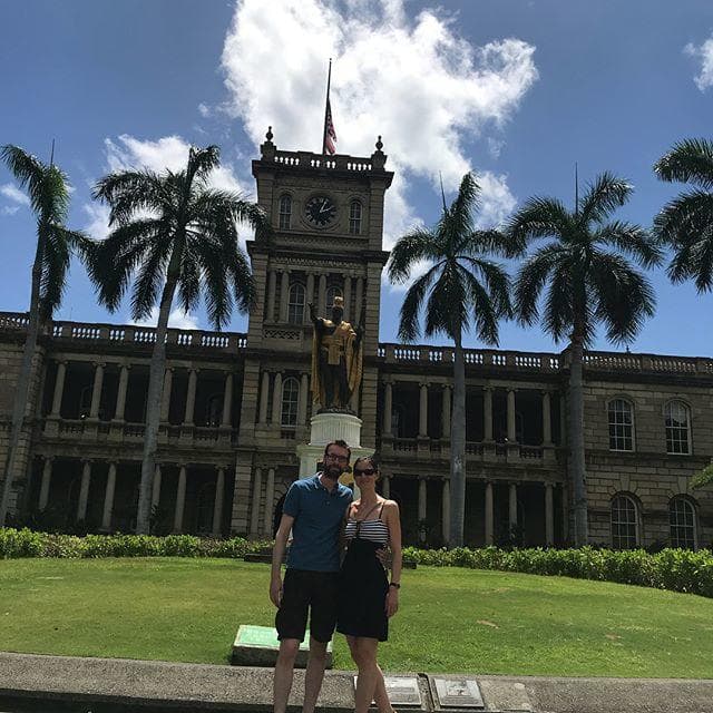 Pearl Harbor & USS Arizona with Downtown Honolulu