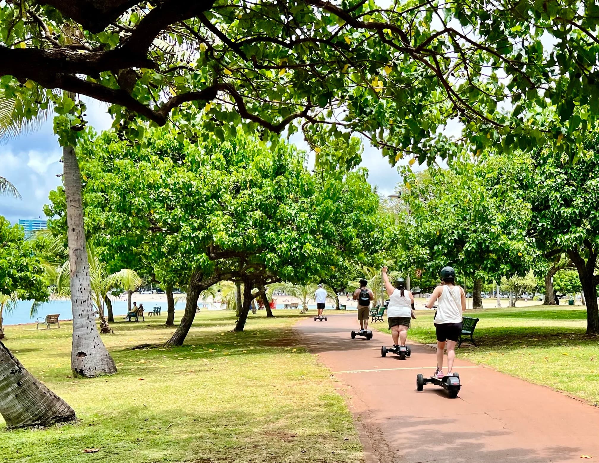2-Hour Waikiki Waterfront E-scooter Tour