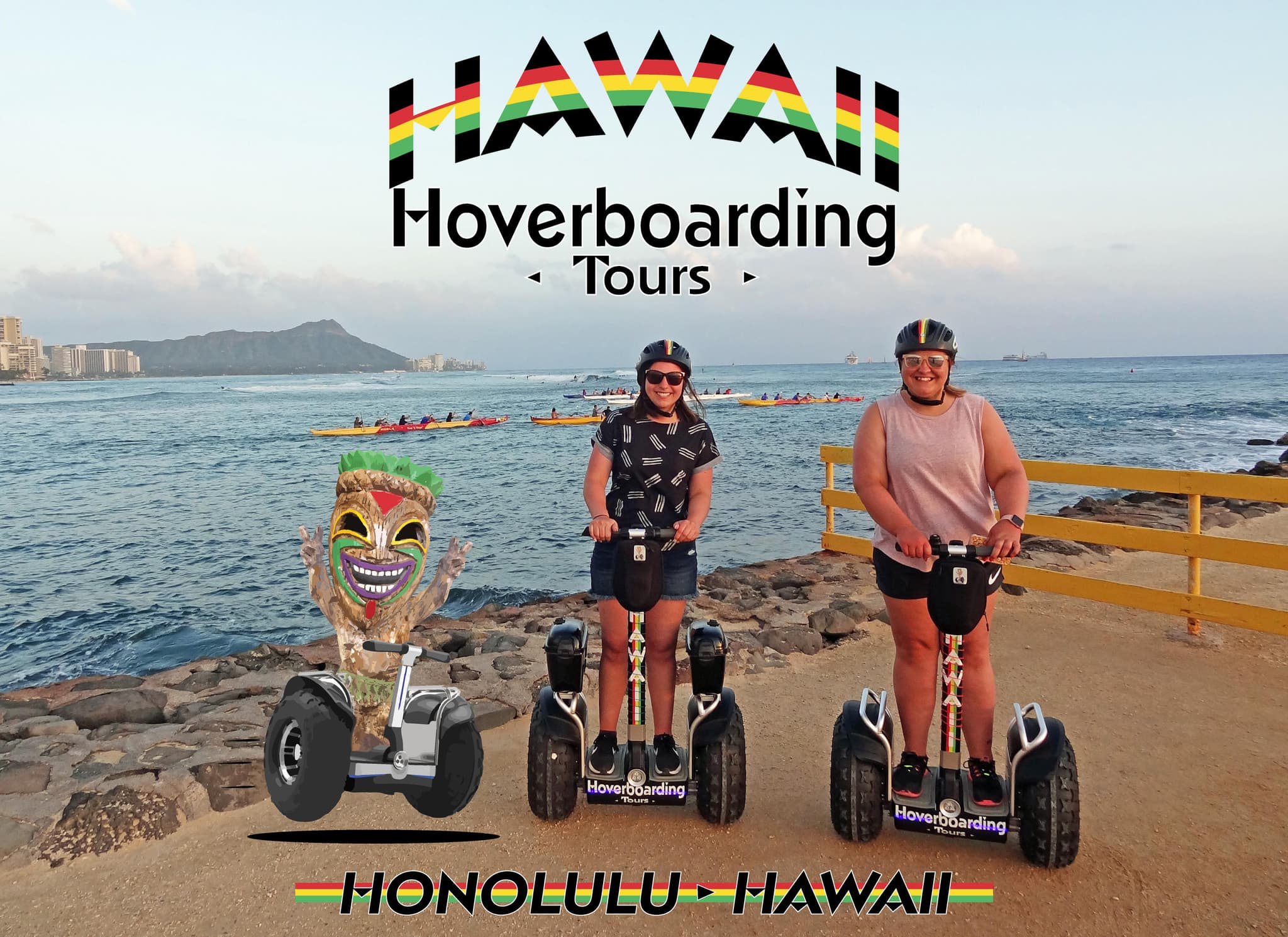 Waikiki Hoverboarding "Magic" Tour- Ala Moana, West Waikiki & More!