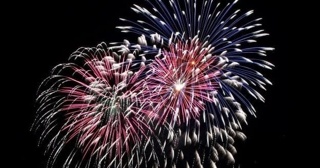 4th of July Fireworks, Sunset & Night Glassbottom