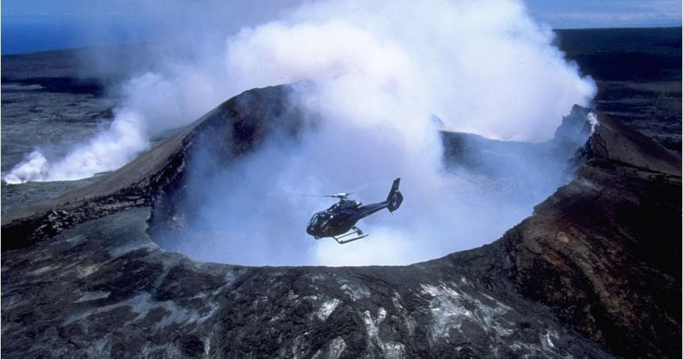 Big Island Volcano Helicopter & Ground Tour - From MAUI (With Air Ticket)