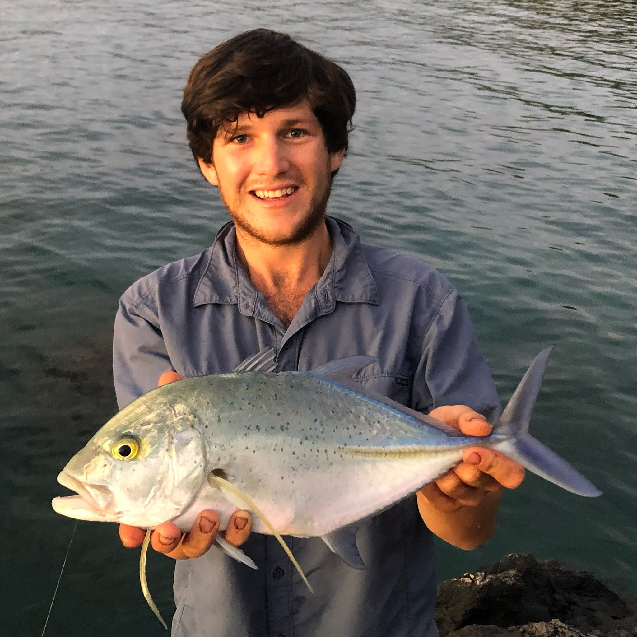Hawai'i Beach Fishing Evening