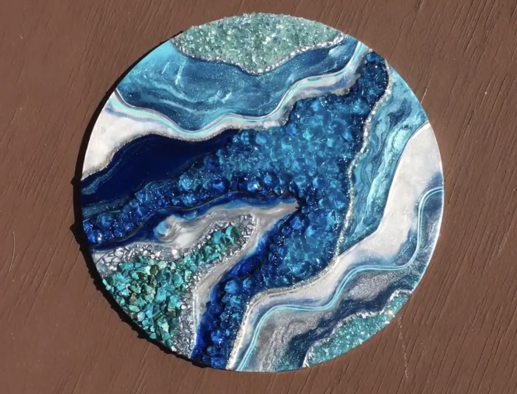 Epoxy Resin Geode Painting Art Class