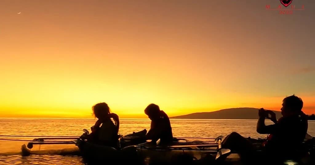 Sunset/Glow Clear Kayak Tour - Olowalu