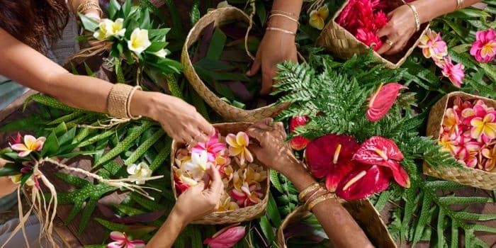 Dinner and Lei Workshop