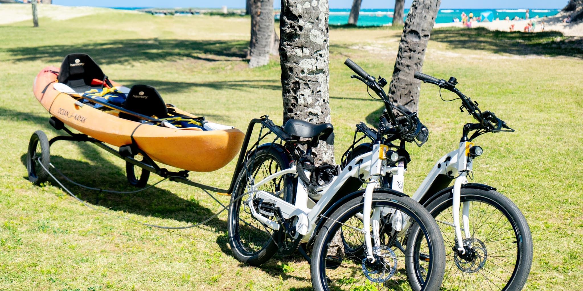 Popoia Island Kayak and E-Bike Guided Adventure Tour