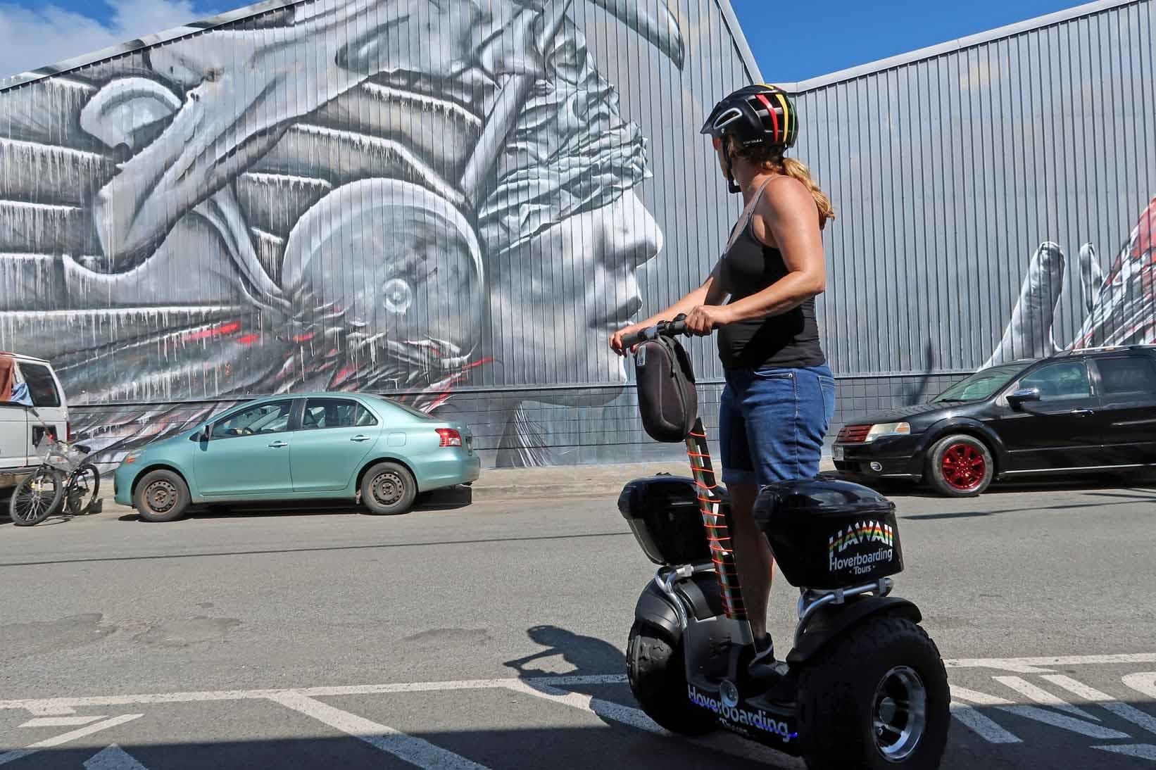 Waikiki Hoverboarding "Street Art & Waterfront" Tour- Kaka'ako, Ala Moana & Magic Island!