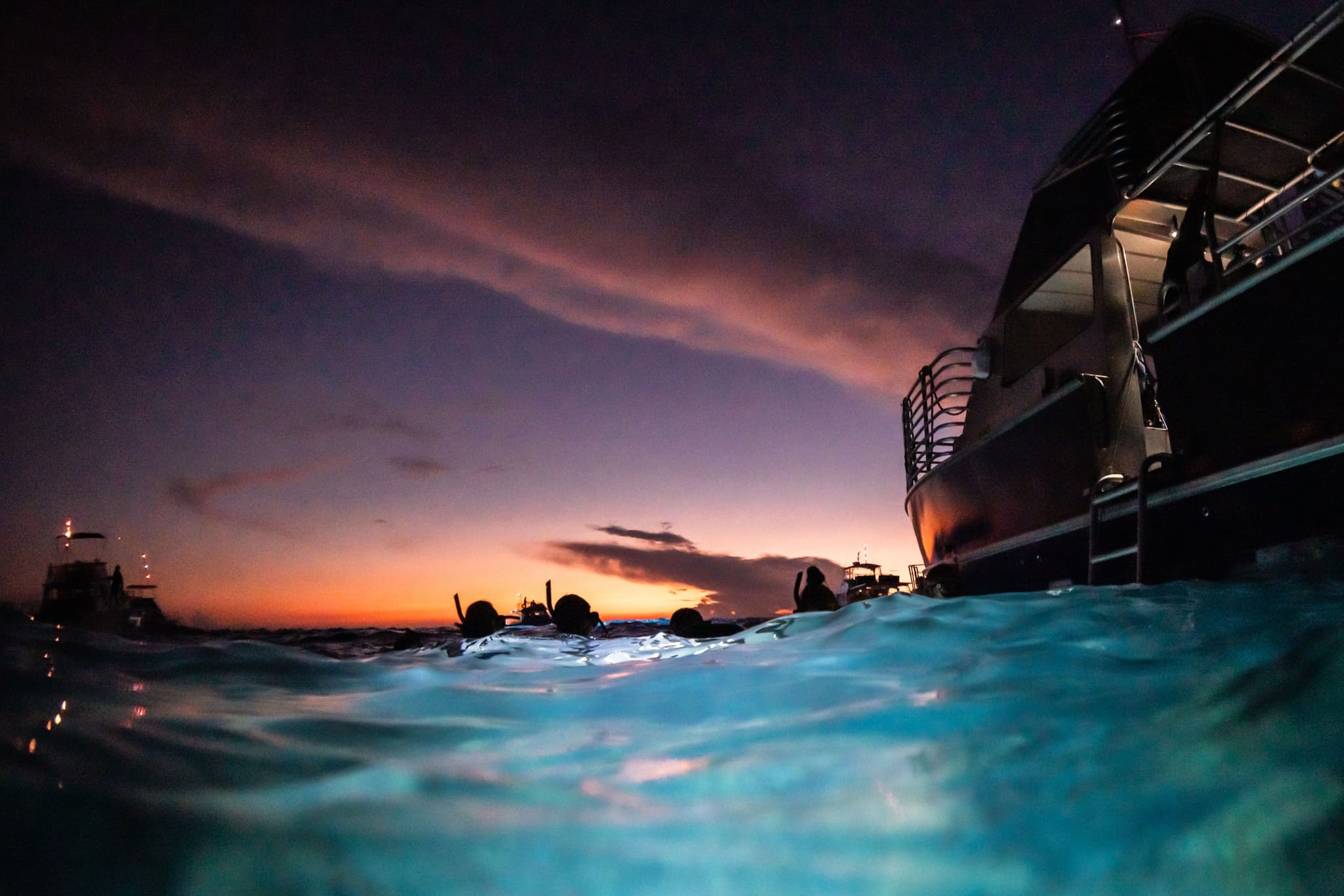 The Kona Manta Ray Night Experience: One Tank Dive or Snorkel Charter