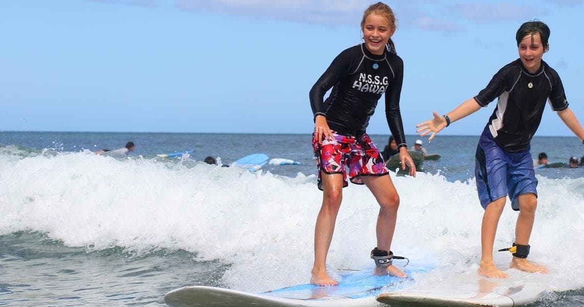 One and One and a Half Hour Group Surf Lessons