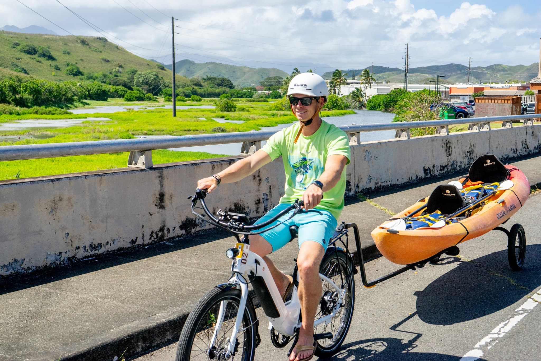 Popoia Island Kayak and E-Bike Guided Adventure Tour