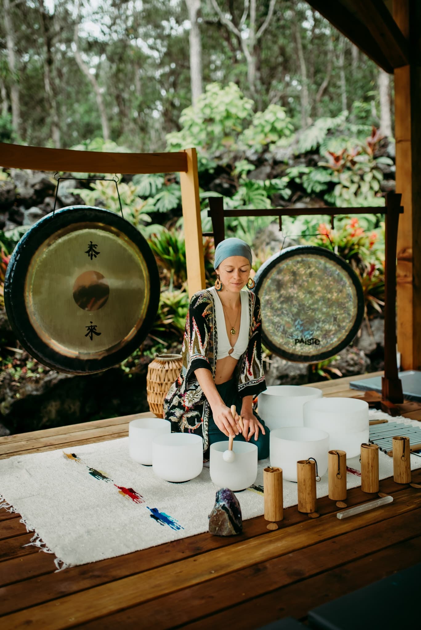 New Moon Yoga, Crystal Jewelry Making & Sound Bath Journey (Sunday, August 4th: 3-6pm)