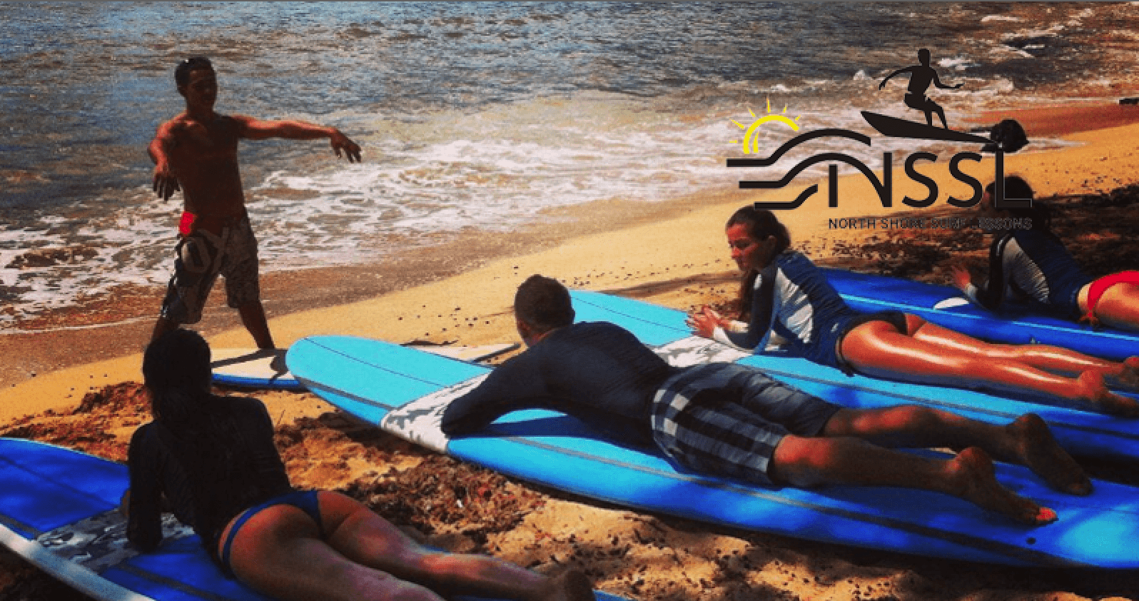 Mixed Group Surf Lesson