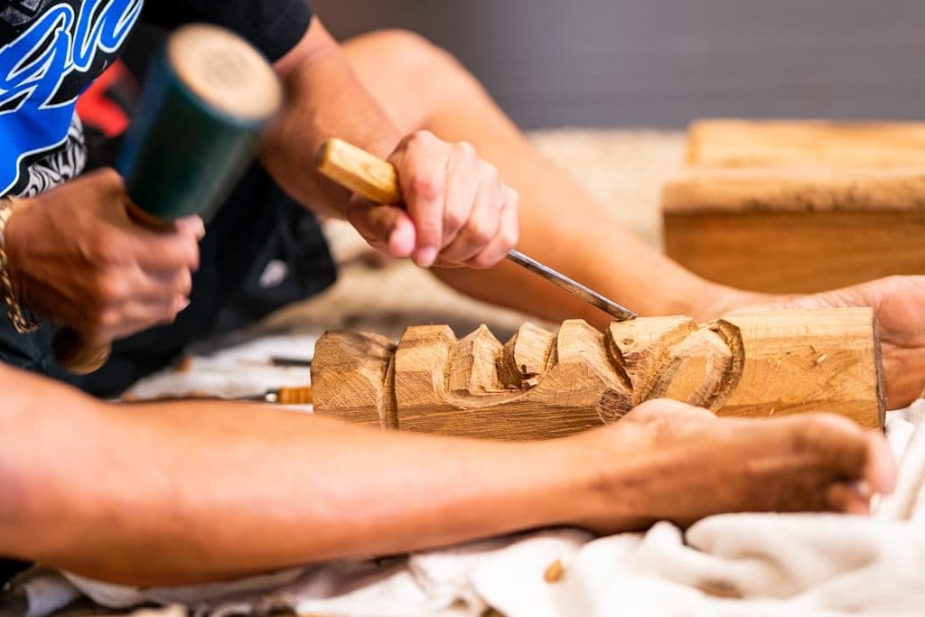 Polynesian Wood Carving Demo