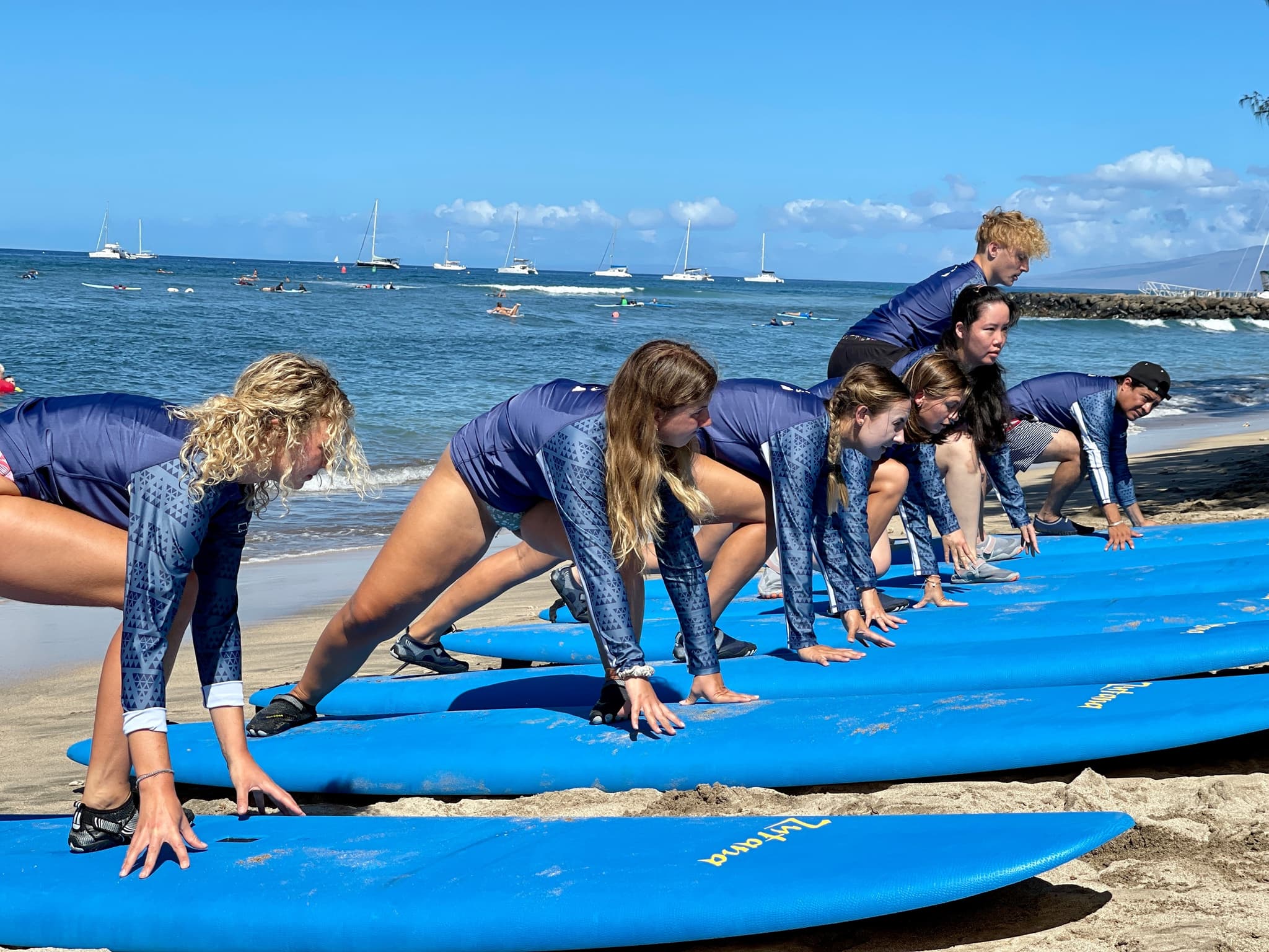 Mixed Group Surf Lesson