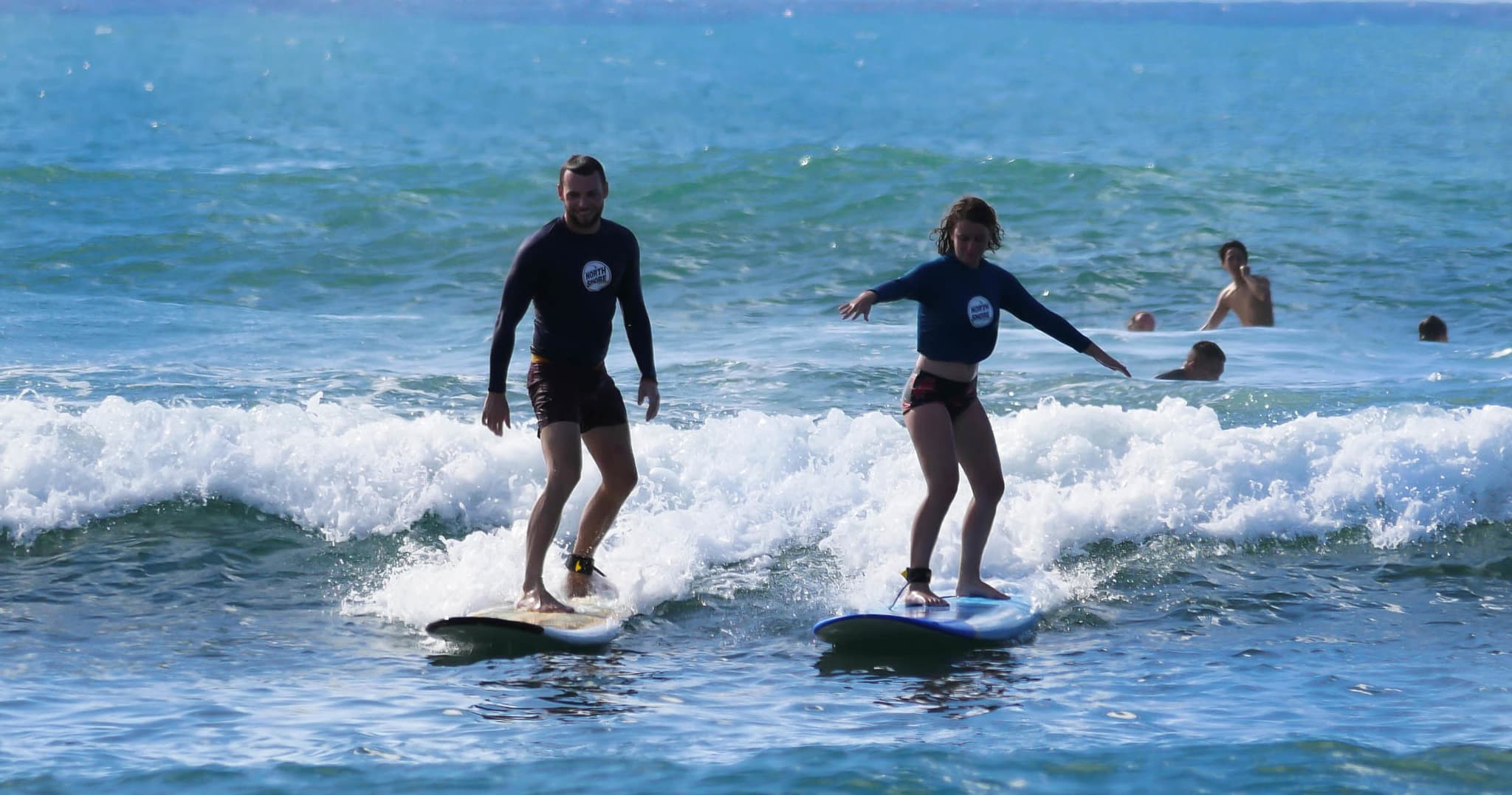 2 Surfers. Private "Holoholo" Surf Lesson
