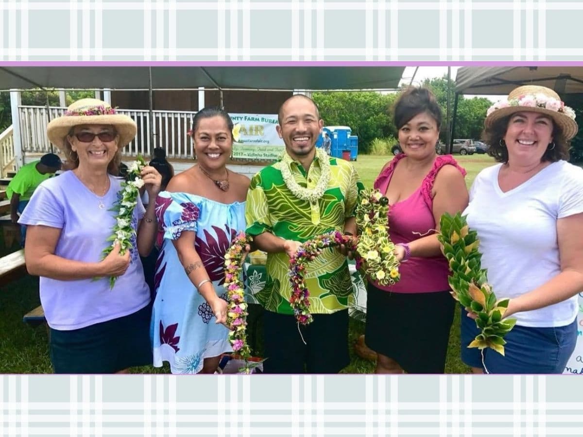 Lei Makers of Kaua’i Pa’ina with Yukio Otani