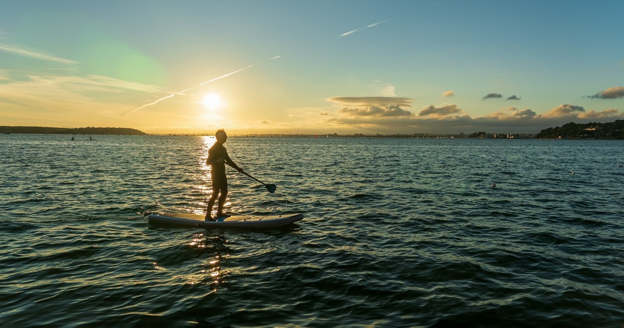 Sunset Paddleboarding