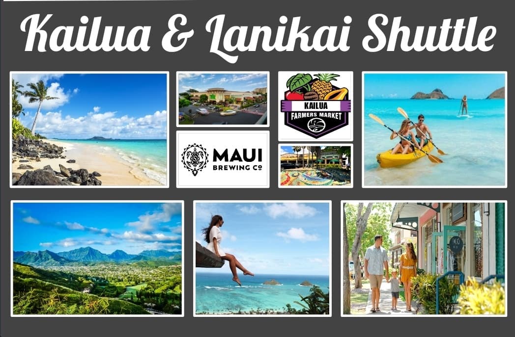 Kailua, Lanikai Beach, Byodo-In Temple Shuttle