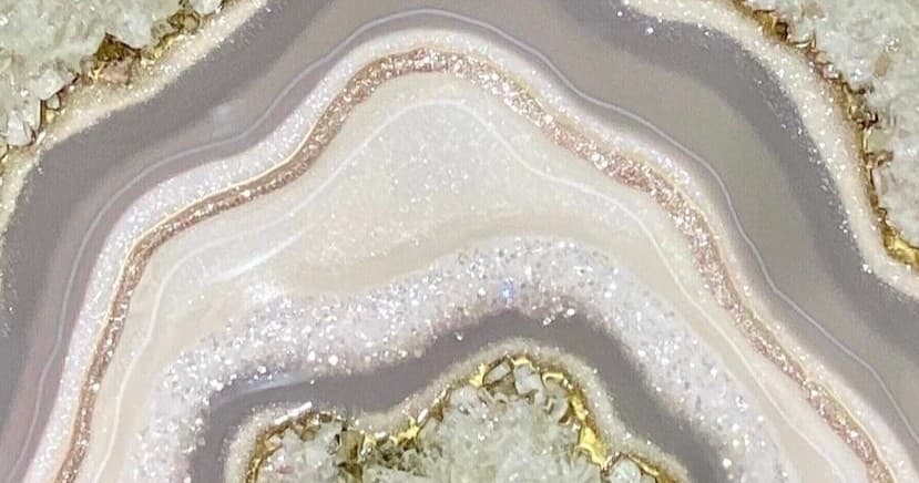 Epoxy Resin Geode Painting Art Class